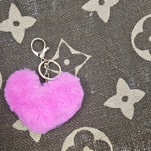 Pink Heart-Shaped Keychain / Charm
